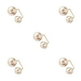 thumbnail image 3 of QualitChoice Broche Robe Style Simple Accessoire Mode Femme Bijoux Cadeau Chandail Perle Cardigan Clip Type 1 5Ensemble, 3 of 6
