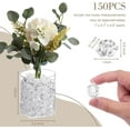 thumbnail image 4 of DomeStar Fake Ice Rocks, 150PCS Acrylic Gems Crystals Clear Rocks Plastic Diamonds Vase Centerpiece for Christmas Vase Fillers Winter Decoration Party Table Scatter Wedding Food Display, 4 of 6