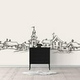 thumbnail image 2 of IDEA4WALL 6pcs Pencil Drawing Peel and Stick Wallpaper Removable Wall Murals Large Wall Stickers for Home Decoration, 100"x24", 2 of 5