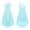 Light Blue, variant on inhzoy Kids Girls Single Shoulder Bridesmaid Princess Dress High Low Evening Party Formal Gowns Mint Green 6