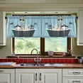 thumbnail image 3 of Yayeee Kitchen Curtains Tier Set of 2 Light Filtering 57"x24" Over Sink Window Panels, Pirate Animals, 3 of 7