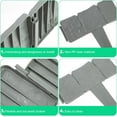 thumbnail image 3 of JahyShow Garden Edging Border with Anchoring Spikes,Plastic Landscape Edging Border Imitation Stone Fence for DIY Outdoor Yard Landscaping (30pcs/24 FT, Gray), 3 of 8