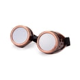 thumbnail image 2 of DODOING Vintage Motorcycle Helmet Goggles Pilot Riding Eye Wear Copper for Harley Cruiser Black Lens, 2 of 4
