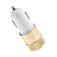 thumbnail image 2 of ziyahi 2.1A 1A Alloy 2 USB Ports Universal Intelligent Charging Dual USB Car Charger for iPhone for Android Mobile Phone, 2 of 8