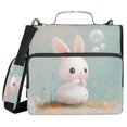 thumbnail image 2 of Circular Folder Package 13.6*3.5*12.4 Inches ,Binder Bag，Binder Organizer，Zipper Binder，3 Ring Binder ,Suitable for Work Bubble Bunny Cartoon, 2 of 8