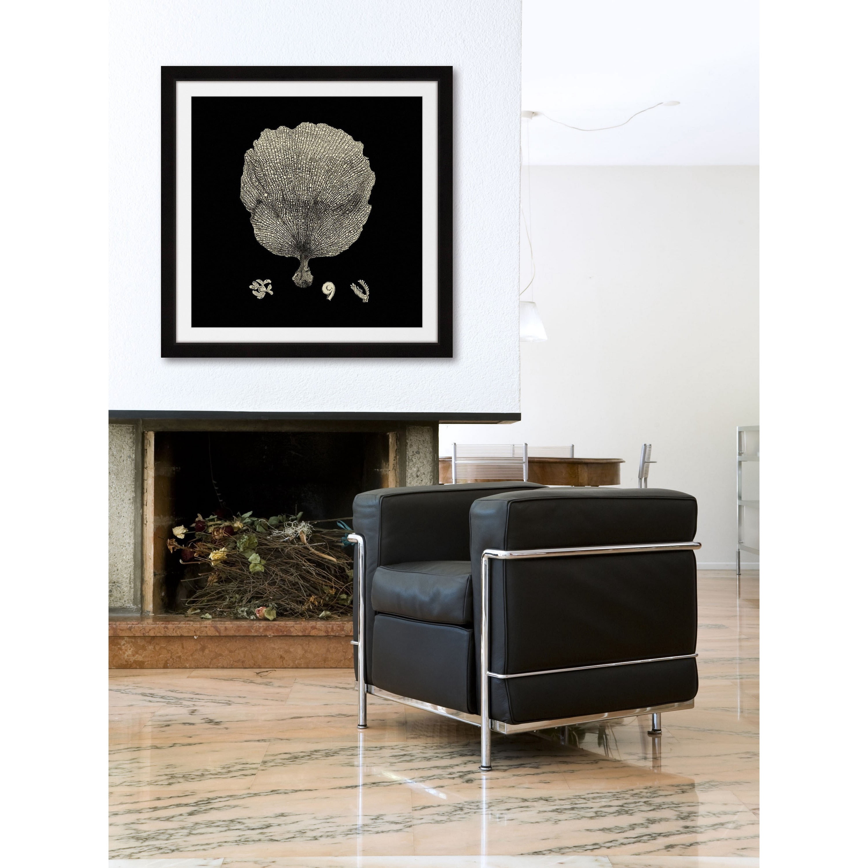 Marmont Hill "Black & Tan Coral II" Framed Painting Print