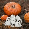 thumbnail image 4 of 10pcs Halloween Skeleton Head Small Skulls Mini Skulls Halloween Party Props, 4 of 5