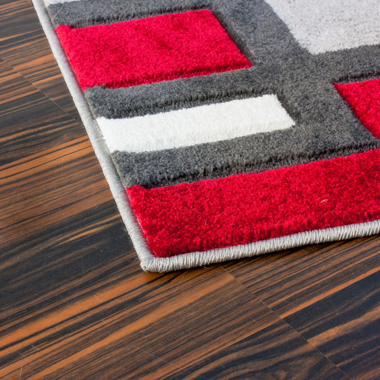 Well Woven Ruby Imagination Squares Indoor Area Rug