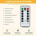 thumbnail image 4 of 300 LED Curtain Lights 9.8Ftx9.8Ft, 8 Modes Fairy Lights Curtain with Remote, Timer, Dimmable, USB Powerd, Warm White Backdrop Light for Wedding, Party, Home, Bedroom Decorations, 4 of 8