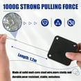 thumbnail image 1 of Baohd 2pcs Punch-Free Automatic Door Closer Super Tensile Strength Suitable For More black銆?000g銆?1Set, 1 of 6