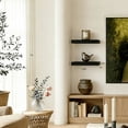 thumbnail image 3 of Mifurn 11.8'' Small Floating Shelves for Wall, Set of 2, Black, 3 of 6