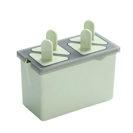 

TureClos 4 Cell Frozen Ice Block Molds Ice Cream Trays for DIY Jelly Chocolate Reusable Popsicle Makers
