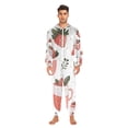thumbnail image 2 of Strawberry Tea Adult Onesie Pajamas Slim Fit Christmas One Piece Suit Pjs for Women and Men Hooded Zipper, 2 of 7
