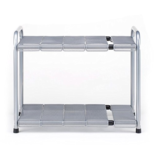 Seville Classics Expandable UnderSink Shelf with Steel Mesh and