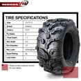 thumbnail image 3 of Set of 2 New Premium WANDA ATV/UTV Tires 27x12-12 27X12X12 6PR P375 - 10220 Super Lug Mud, 3 of 7