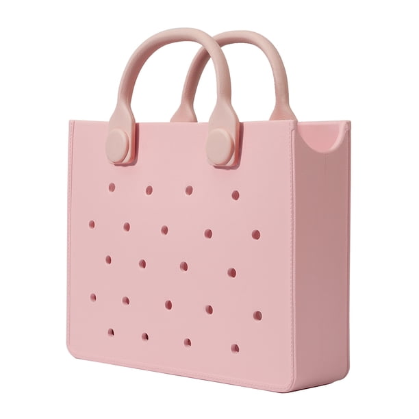 Bolso de hombro de de cuero , bolso de mano, bolso de mano, bolso de alamito para mujer, bolso de playa informal, impermeable, bolso de alamito de moda con agujeros