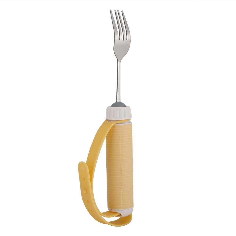 Eating Fork Flexible Rotating Fork Stainless Steel Self Eating Fork for