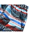 thumbnail image 5 of CCRFTGI Summer Outfits for Child Boys Two Piece Swimsuit Beach Hawaiian Striped Leaves Quick Dry Short Sleeve Button Down Shirts and Boy Swim Trunks Funny Outfit Dark Blue 5-6 Years, 5 of 9
