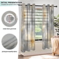 thumbnail image 5 of Gold Light Flowers Blackout Curtains 63 inch Length 2 Panels Window Decoration Curtains for Bedroom Living Room, 5 of 6