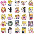 thumbnail image 2 of Cartoons Anime Sailo-r Moon Stickers Pack (50pcs) Pauplian Japanese Anime Stickers Vinyl Decals for Hydro Flask Water Bottle Laptop Computer Skateboar, 2 of 4