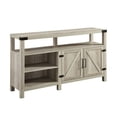 thumbnail image 1 of 58" Moderne Ferme Grange Porte Highboy TV Stand - Chêne Blanc, 1 of 5