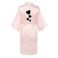 thumbnail image 3 of Jacenvly Nightgowns for Women Skin-Friendly Matching Pajamas for Couples Fashionable Front Back Printed Solid Color Ice Silk Bathrobe Home Clothing Pink, 3 of 3