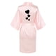 thumbnail image 3 of Bata de baño de seda helada de color liso con estampado frontal y trasero para mujer, ropa de casa, pijamas, 3 of 3