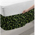 thumbnail image 2 of Vegetable Bed Skirt, Olive Tree Farming Forest Nature Branches Leaves Gourmet Fresh, Elastic Bedskirt Dust Ruffle Wrap Around for Bedding Decor, 4 Sizes, Army Green and Charcoal Grey, by Ambesonne, 2 of 2
