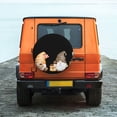 thumbnail image 6 of Susaid Coffee Gnome (2) Print Tire Covers,Waterproof Anti-UV Snow Sun Rain Tire Covers for RV,Truck, SUV, Trailer, Camper-14 inch, 6 of 6