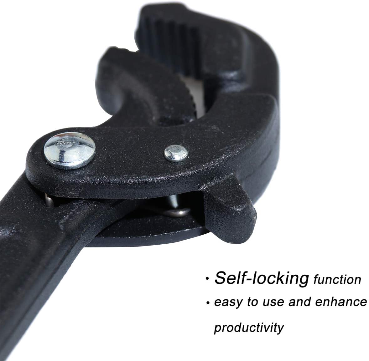 2 Pack Adjustable Wrench Quick Multi-function Self-Adjusting Spanner Power Grip Pipe Wrench 0.6”-2.4”/14mm-60mm