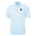 thumbnail image 2 of Men's Cutter & Buck Powder Blue Tennessee Smokies DryTec Virtue Eco Pique Stripe Recycled Polo, 2 of 3