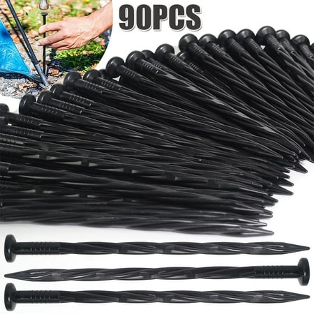 

Plastic Edging Ground Nails Landscape Anchoring Spikes Weed Barrier Gardening Nail Plastic Pile Turf Spiral Stone Isolation Nail