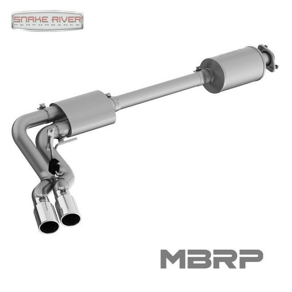 MBRP 15 Ford F150 T409 Pre-Axle 4in OD Tips Dual Outlet 3in Cat Back Exhaust Fits select: 2019 FORD F150 SUPERCREW