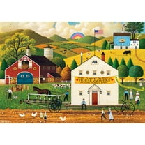 500 Piece Jigsaw Puzzle - Charles Wysocki - House Movers - 500 Large Piece Jigsaw Puzzle