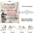 thumbnail image 3 of To My Wife Blanket from Husband,Valentines Day Gifts for Wife,Wedding Anniversary Romantic Gifts for Wife Birthday Christmas Valentine's Mother's Day,Love Letter Printed Throw Blanket 60” x 50”, 3 of 5