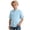 a-Blue8919, variant on Boys Solid Color Spread Collar Roll Tab Short Sleeve Button Down Shirt With Bust Pocket Casual Regular Fit For Kids School Events Everyday Wear Casual Top