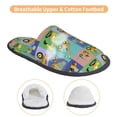 thumbnail image 3 of Fotbe Construction Machinery Pantuflas Peludas para Mujer con Estampado, Zapatillas de Peluche, Zapatos de Invierno para Casa, Uso Interior y Exterior-Large, 3 of 8