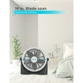 thumbnail image 6 of BLACK+DECKER BFF16B 16-In. 3-Speed Portable Floor Fan with Adjustable Tilt, Black, BFF16B, 6 of 7