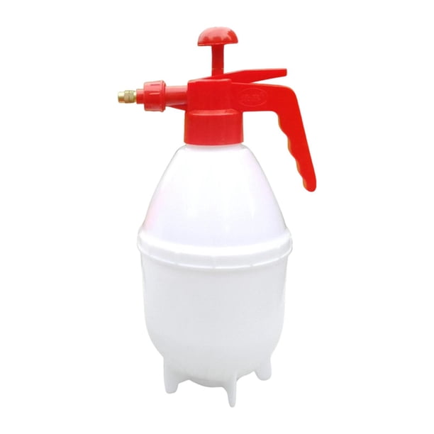 Rociador de bomba manual con boquilla de latón ajustable, botella rociadora de agua a presión ligera y profesional para flores y malezas en el hogar. Blanco 15L