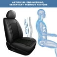 thumbnail image 4 of HQBQBUG Front Car Seat Covers for Hyundai Tucson 2010-2025 Ice Silk Leather Seat Covers Cushion Breathable Cooling Comfort Easy Installation(Black,Front Row), 4 of 10