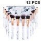 thumbnail image 1 of Brochas de maquillaje Juego de brochas de maquillaje de mármol profesional, cerdas sintéticas naturales suaves y sin olor, 12PCS + bolsa / caja de cosméticos con patrón de mármol Xemadio 2035511-1, 1 of 9