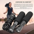 thumbnail image 5 of Adjustable Tangle Free Vinyl Skipping Cable Jumping Rope | Soft Foam Grip Handles, Black, 5 of 5