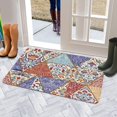 thumbnail image 5 of Bohemian Light Circular Design (1) Door Mat Welcome Door Mat for Front Door, Home Entrance, Yard, Floor, Patio, Non Slip Spring Summer Welcome Mat Indoor Outdoor Doormat 30"*17", 5 of 6