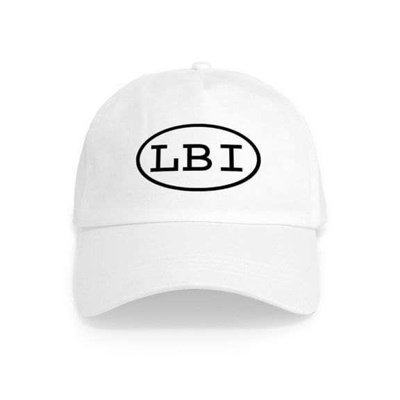 CafePress - LBI Oval Cap - Adjustable 100% Brushed Unisex Casual Cotton Baseball Cap, Beige, 1