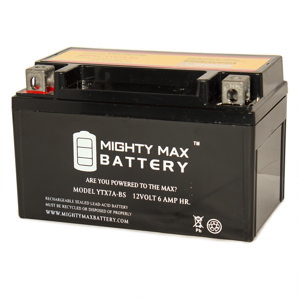 Mighty Max YTX7A-BS Battery 2-Pack For Tao Tao 50cc Scooter & More