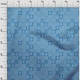 thumbnail image 2 of oneOone Viscose Chiffon Medium Blue Fabric Geometric African Dress Material Fabric Print Fabric By The Yard 42 Inch Wide, 2 of 4