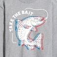 thumbnail image 3 of Instant Message - Take The Bait Fish - Men's Long Sleeve T-Shirt, 3 of 6
