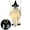 B, variant on XHKUYI Halloween Hanging Swing Ghost Decor 59 inch, Spooky Dog Face Ghost with Black Witch Hat, White Fabric Ghost Swing Ornament for Halloween Porch Tree Yard Window Haunted House Party Decor
