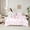 Pink White L, variant on jejeloiu Cute Personalized Gifts 7-Piece Twin Bedding Sets,First Letter R Bedding Comforter Set For Bow Lover Reversible