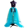 thumbnail image 1 of Femmes Tulle Tutu Jupes Longues Mariage Parti Cocktail Bandage Maille Robe Maxi, 1 of 2